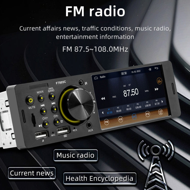 4 inch 800x480P Car Radio Receiver MP5 Player, Support FM & Bluetooth & SD Card with Remote Control - Car MP3 & MP4 & MP5 by buy2fix | Online Shopping UK | buy2fix
