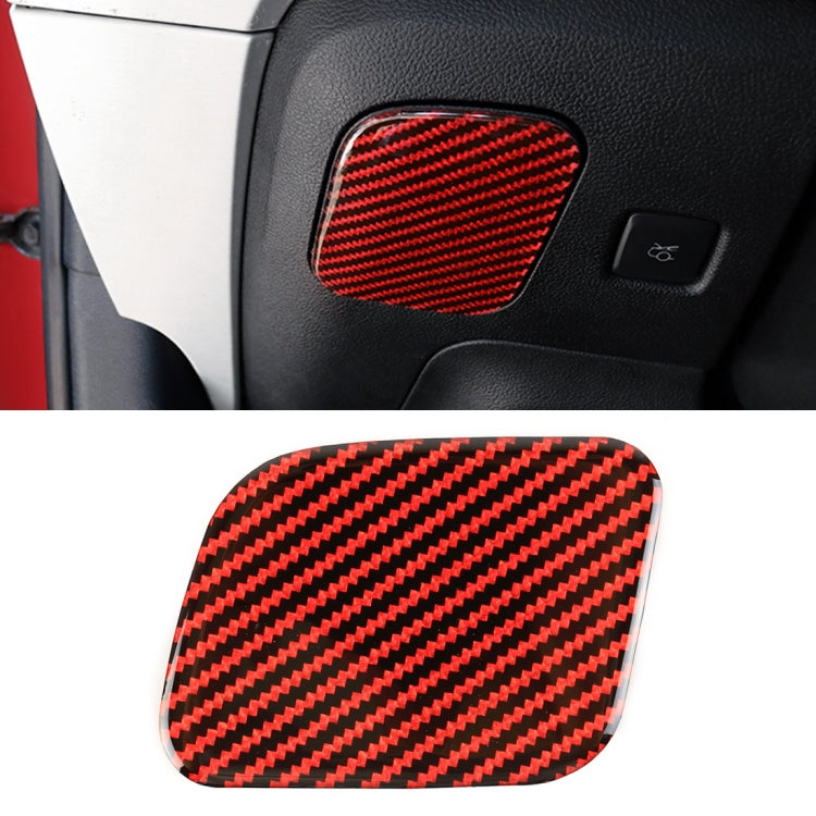 Car Carbon Fiber Main Driving Seat Storage Box Decorative Sticker for Ford Mustang 2015-2020, Left-hand Drive - Car Interior Mouldings by buy2fix | Online Shopping UK | buy2fix