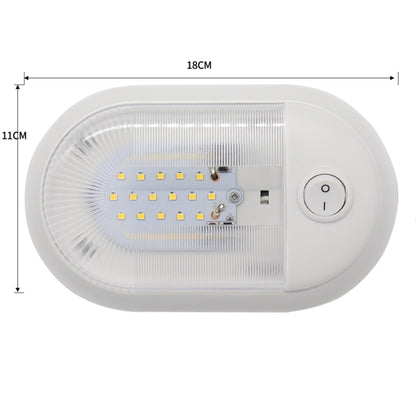 D4348 10-24V 3-3.5W 4000-4500K 280LM RV Yacht 24 PCS LED Lamps Dome Light Ceiling Lamp, with Independent Switch Control - Marine Accessories & Parts by buy2fix | Online Shopping UK | buy2fix