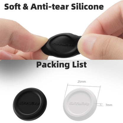 For Insta360 GO 3S Sunnylife 2pcs Black and White Scratch-resistant Lens Protective Cap - Len Accessories by Sunnylife | Online Shopping UK | buy2fix