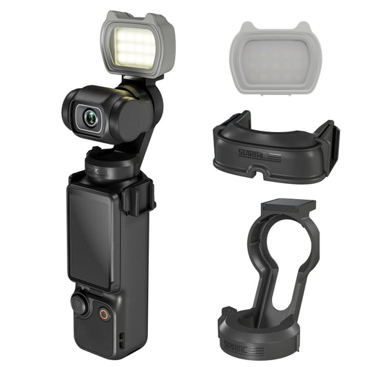 For DJI Pocket 3 STARTRC Cat-ears Magnetic Fill Light  with Holder Clip Kit (Grey) - Other Accessories by STARTRC | Online Shopping UK | buy2fix