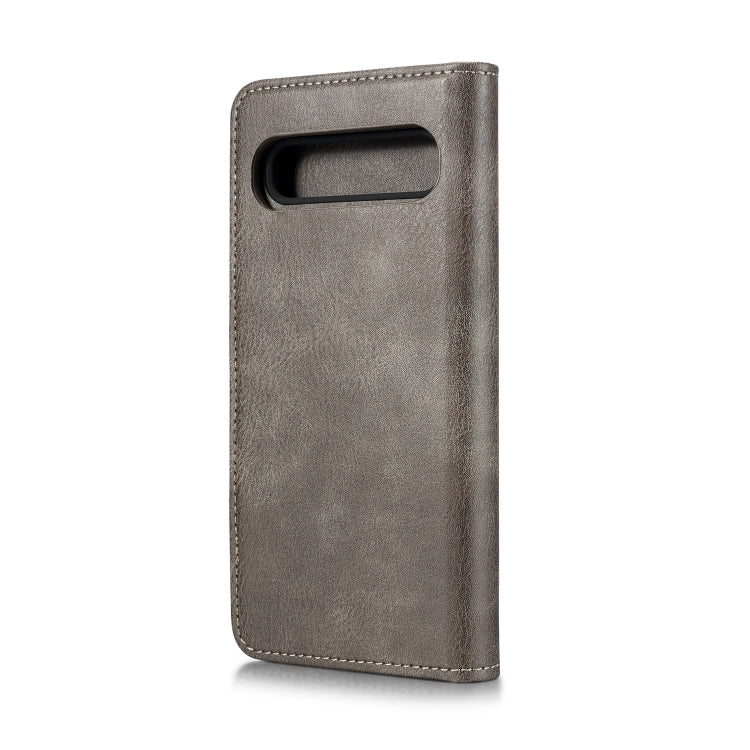 DG.MING Crazy Horse Texture Flip Detachable Magnetic Leather Case with Holder & Card Slots & Wallet for Galaxy S10 5G(Gray) - Galaxy Phone Cases by DG.MING | Online Shopping UK | buy2fix