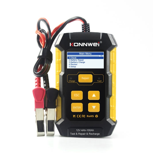 KONNWEI KW510 3 in 1 Car Battery Tester / Charger / Repairer, Support 8 Languages (EU Plug) - Code Readers & Scan Tools by buy2fix | Online Shopping UK | buy2fix