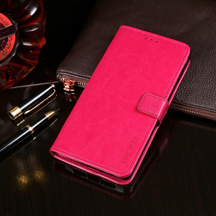 For Blackview A80 Plus idewei Crazy Horse Texture Horizontal Flip Leather Case with Holder & Card Slots & Wallet(Rose Red) - More Brand by idewei | Online Shopping UK | buy2fix