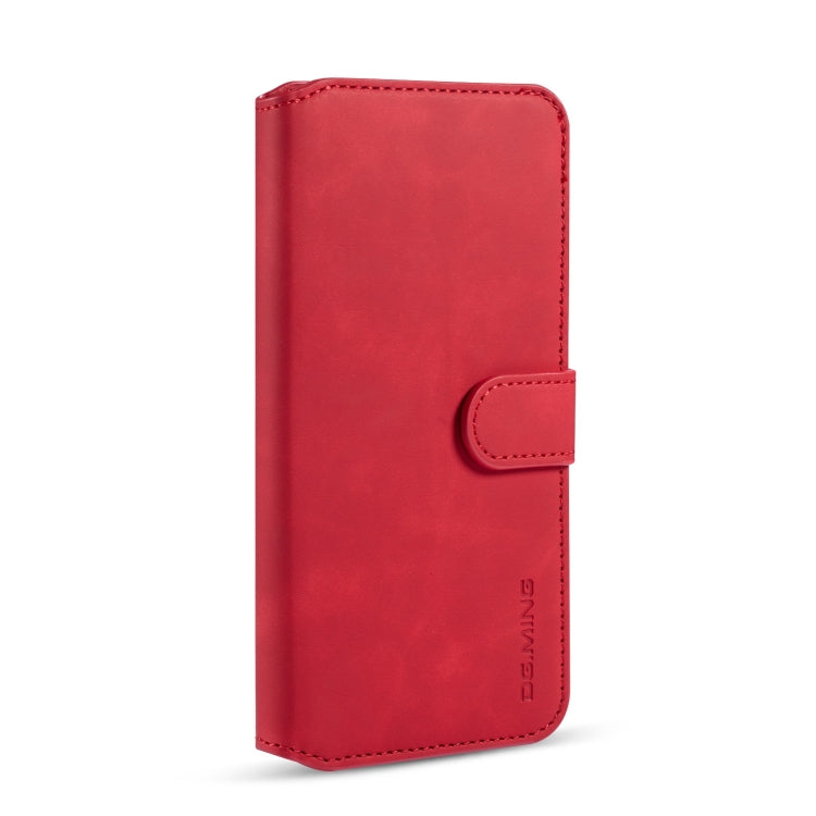 For Galaxy M30s DG.MING Retro Oil Side Horizontal Flip Case with Holder & Card Slots & Wallet(Red) - Galaxy Phone Cases by DG.MING | Online Shopping UK | buy2fix