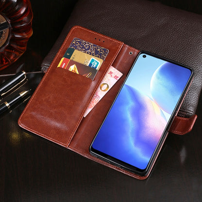 For Blackview A90 idewei Crazy Horse Texture Horizontal Flip Leather Case with Holder & Card Slots & Wallet(Dark Blue) - More Brand by idewei | Online Shopping UK | buy2fix