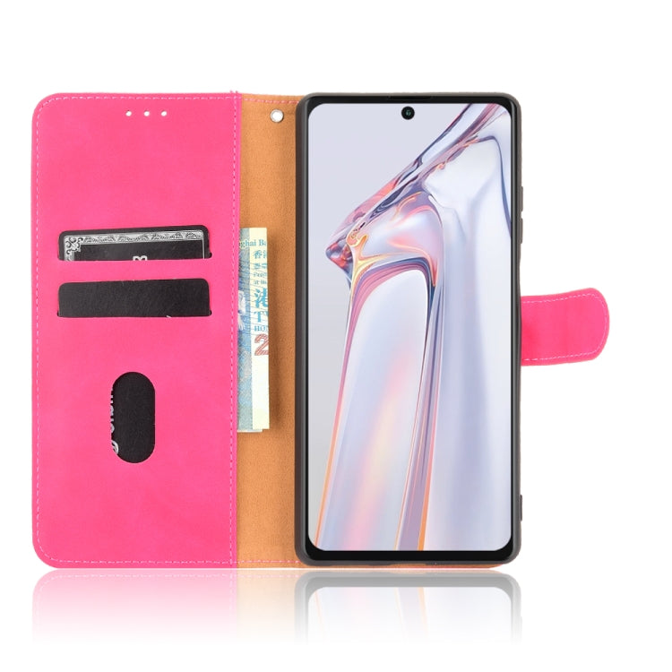 For Blackview A100 Solid Color Skin Feel Magnetic Buckle Horizontal Flip Calf Texture PU Leather Case with Holder & Card Slots & Wallet(Rose Red) - More Brand by buy2fix | Online Shopping UK | buy2fix