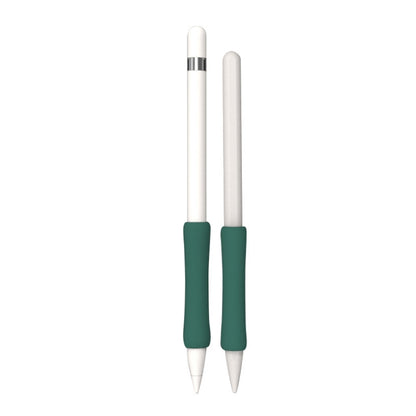 Stylus Touch Pen Silicone Protective Cover For Apple Pencil 1 / 2(Dark Night Green) - Pencil Accessories by buy2fix | Online Shopping UK | buy2fix