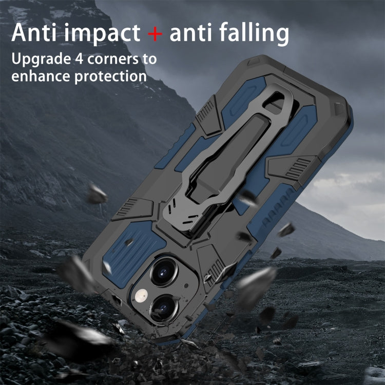 For iPhone 13 mini Machine Armor Warrior Shockproof PC + TPU Protective Case (Blue) - iPhone 13 mini Cases by buy2fix | Online Shopping UK | buy2fix