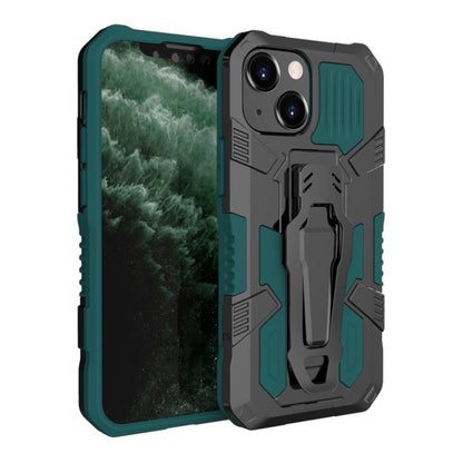 For iPhone 13 mini Machine Armor Warrior Shockproof PC + TPU Protective Case (Green) - iPhone 13 mini Cases by buy2fix | Online Shopping UK | buy2fix