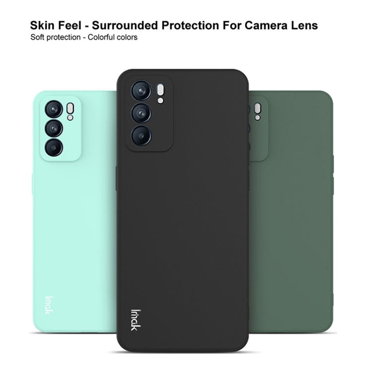 For OPPO Reno6 5G IMAK UC-4 Series Straight Edge TPU Soft Protective Case(Light Cyan) - OPPO Cases by imak | Online Shopping UK | buy2fix