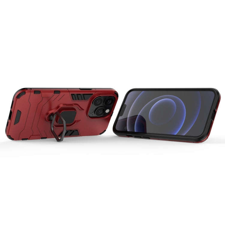 For iPhone 13 Pro Shockproof PC + TPU Protective Case with Magnetic Ring Holder (Red) - iPhone 13 Pro Cases by buy2fix | Online Shopping UK | buy2fix