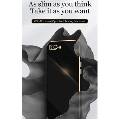 XINLI Straight Edge 6D Electroplate TPU Phone Case For iPhone 6 / 6s(Black) - More iPhone Cases by XINLI | Online Shopping UK | buy2fix