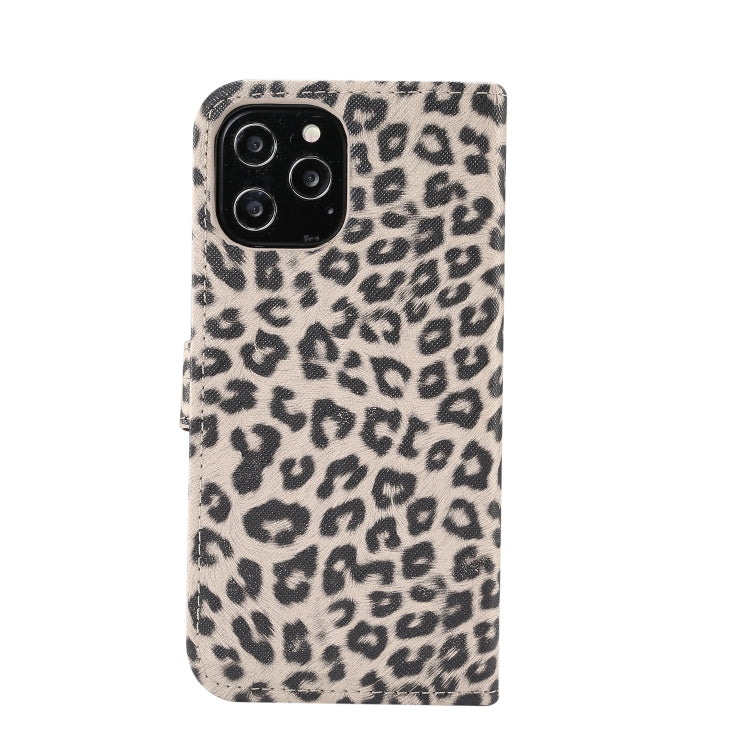 For iPhone 13 Pro Max Leopard Pattern Horizontal Flip PC + PU Leather Case with Holder & Card Slots & Wallet (Brown) - iPhone 13 Pro Max Cases by buy2fix | Online Shopping UK | buy2fix