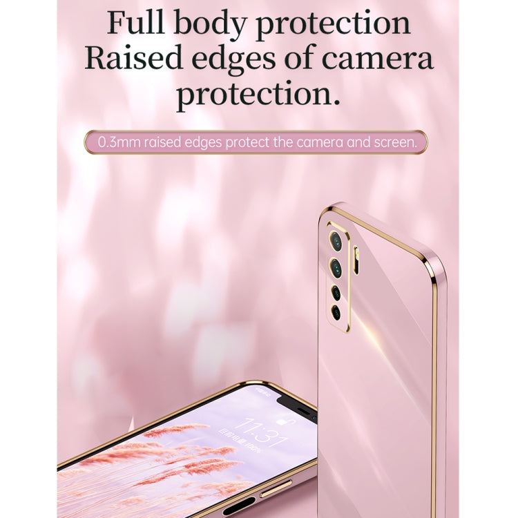 For Huawei nova 7 SE XINLI Straight Edge 6D Electroplate TPU Phone Case(Celestial Blue) - Huawei Cases by XINLI | Online Shopping UK | buy2fix