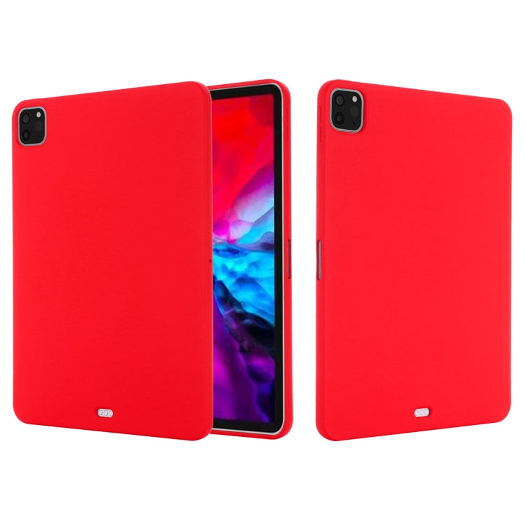 For iPad Pro 11 2022 / 2021 Pure Color Liquid Silicone Shockproof Full Coverage Tablet Case(Red) - iPad Pro 11 (2022/2021) Cases by buy2fix | Online Shopping UK | buy2fix