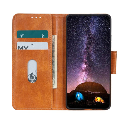 For OPPO A16 Mirren Crazy Horse Texture Horizontal Flip Leather Case with Holder & Card Slots & Wallet(Brown) - OPPO Cases by buy2fix | Online Shopping UK | buy2fix