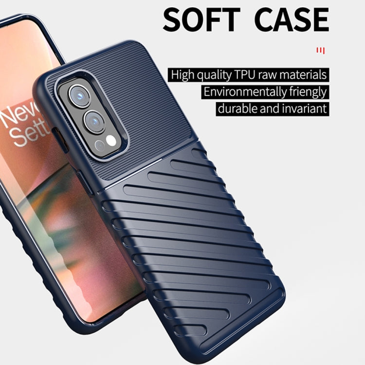 For OnePlus Nord 2 5G Thunderbolt Shockproof TPU Soft Case(Black) - OnePlus Cases by buy2fix | Online Shopping UK | buy2fix