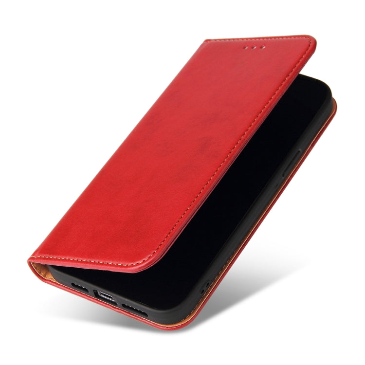 For iPhone 13 Pro Fierre Shann PU Leather Texture Horizontal Flip Leather Case with Holder & Card Slots & Wallet (Red) - iPhone 13 Pro Cases by FIERRE SHANN | Online Shopping UK | buy2fix