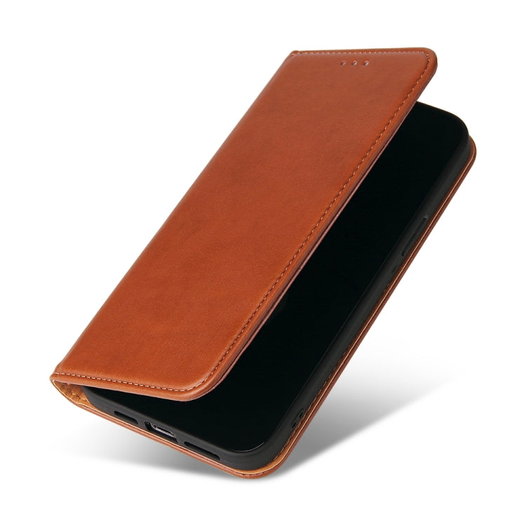 For iPhone 13 Pro Fierre Shann PU Leather Texture Horizontal Flip Leather Case with Holder & Card Slots & Wallet (Brown) - iPhone 13 Pro Cases by FIERRE SHANN | Online Shopping UK | buy2fix