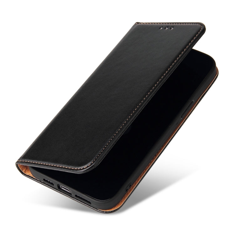 For iPhone 13 Pro Max Fierre Shann PU Leather Texture Horizontal Flip Leather Case with Holder & Card Slots & Wallet (Black) - iPhone 13 Pro Max Cases by FIERRE SHANN | Online Shopping UK | buy2fix