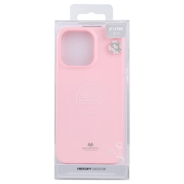 For iPhone 13 Pro GOOSPERY JELLY Full Coverage Soft Case (Pink) - iPhone 13 Pro Cases by GOOSPERY | Online Shopping UK | buy2fix