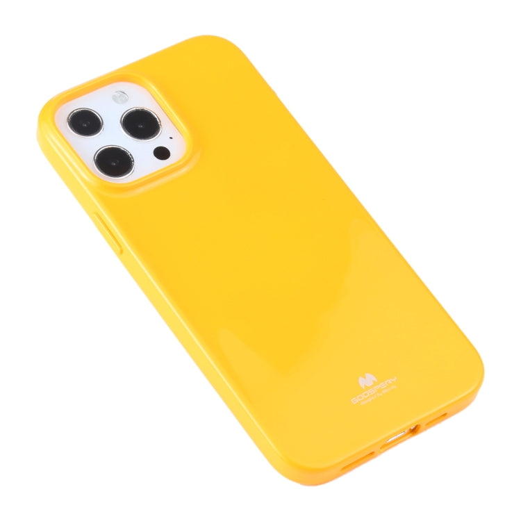 For iPhone 13 Pro GOOSPERY JELLY Full Coverage Soft Case (Yellow) - iPhone 13 Pro Cases by GOOSPERY | Online Shopping UK | buy2fix