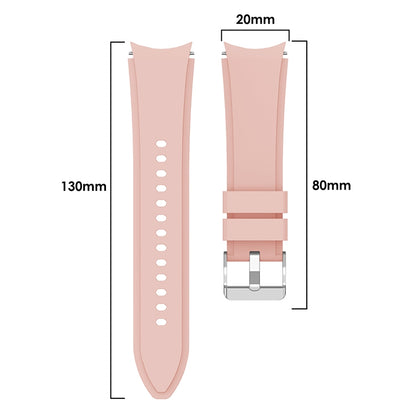 For Samsung Galaxy Watch4 44mm Silicone Watch Band(Pink) - Watch Bands by buy2fix | Online Shopping UK | buy2fix