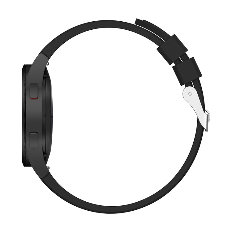 For Samsung Galaxy Watch4 44mm Silicone Watch Band(Black) - Watch Bands by buy2fix | Online Shopping UK | buy2fix