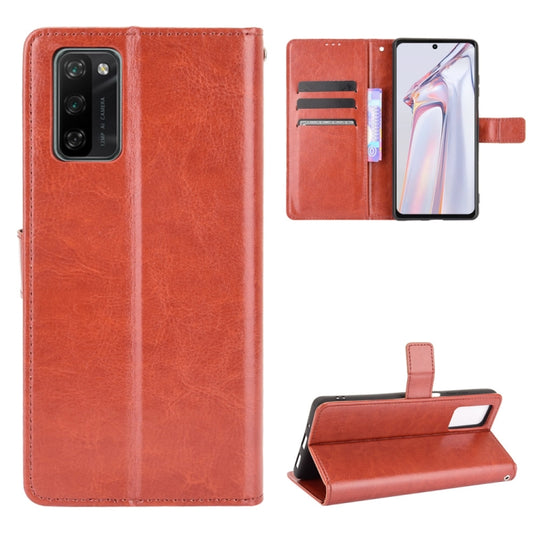 For Blackview A100 Crazy Horse Texture Horizontal Flip Leather Case with Holder & Card Slots & Lanyard(Brown) - More Brand by buy2fix | Online Shopping UK | buy2fix