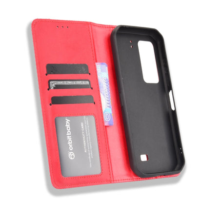 For Ulefone Armor 11 5G / Armor 11T 5G Magnetic Buckle Retro Crazy Horse Texture Horizontal Flip Leather Case with Holder & Card Slots & Photo Frame(Red) - More Brand by buy2fix | Online Shopping UK | buy2fix