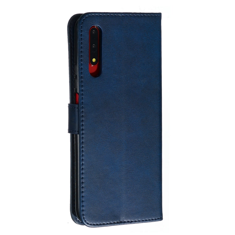 For Huawei Honor 9X / Honor 9X Pro Fashion Calf Texture Zipper Horizontal Flip PU Leather Case, with Holder & Card Slots & Wallet(Blue) - Honor Cases by buy2fix | Online Shopping UK | buy2fix