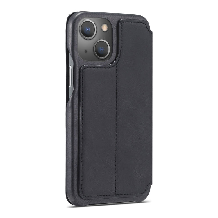 For iPhone 13 LC.IMEEKE Hon Ancient Series Horizontal Flip Leather Case with Holder & Card Slot(Black) - iPhone 13 Cases by LC.IMEEKE | Online Shopping UK | buy2fix