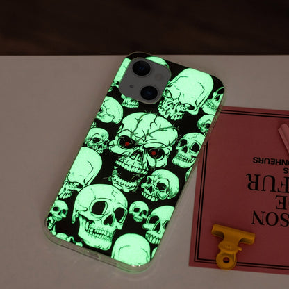 For iPhone 13 Luminous TPU Soft Protective Case(Skull) - iPhone 13 Cases by buy2fix | Online Shopping UK | buy2fix