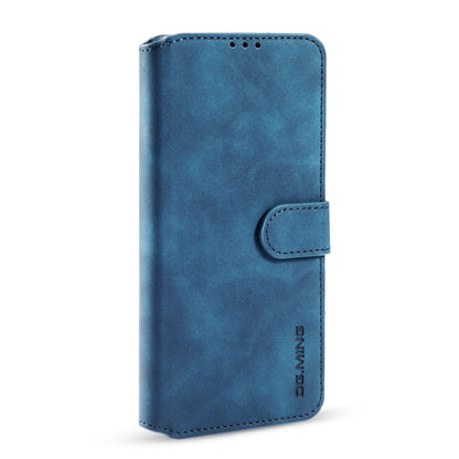 For iPhone 13 mini DG.MING Retro Oil Side Horizontal Flip Leather Case with Holder & Card Slots & Wallet (Blue) - iPhone 13 mini Cases by DG.MING | Online Shopping UK | buy2fix