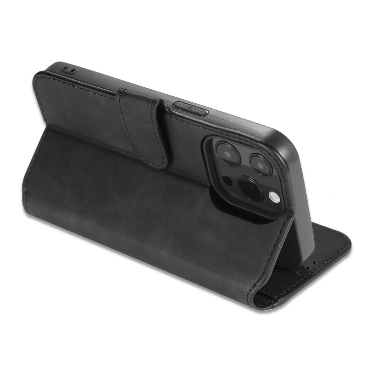 For iPhone 13 Pro DG.MING Retro Oil Side Horizontal Flip Leather Case with Holder & Card Slots & Wallet (Black) - iPhone 13 Pro Cases by DG.MING | Online Shopping UK | buy2fix