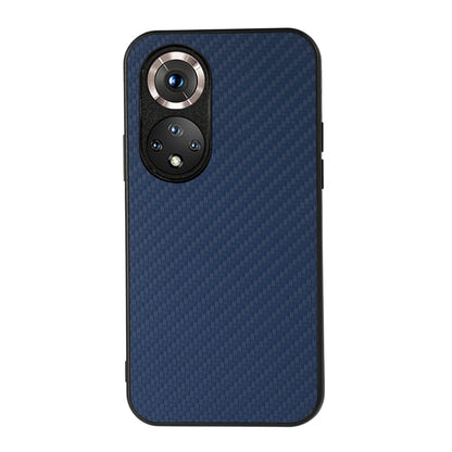 For Honor 50 Accurate Hole Carbon Fiber Texture Shockproof Case(Blue) - Honor Cases by buy2fix | Online Shopping UK | buy2fix