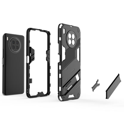 For Huawei nova 8i Foreign Version Punk Armor 2 in 1 PC + TPU Shockproof Case with Invisible Holder(Black) - Huawei Cases by buy2fix | Online Shopping UK | buy2fix