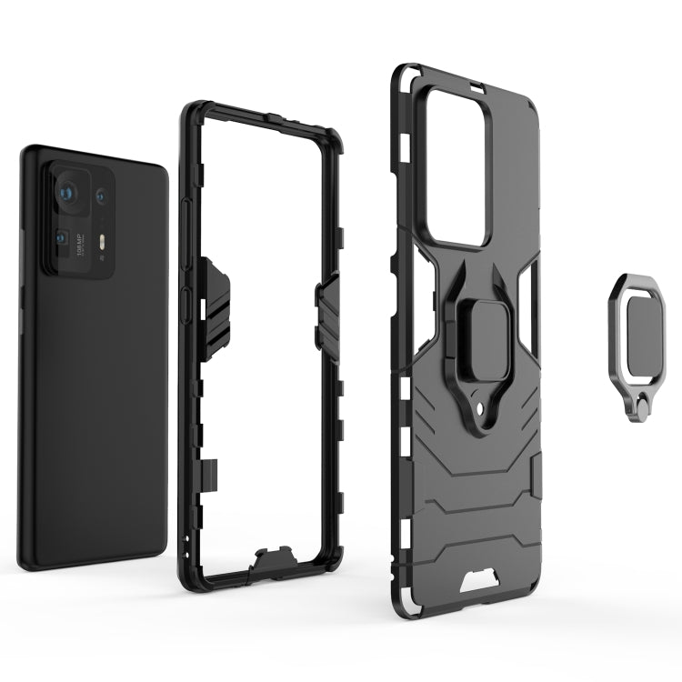 For Xiaomi Mi Mix 4 PC + TPU Shockproof Protective Case with Magnetic Ring Holder(Black) - Xiaomi Cases by buy2fix | Online Shopping UK | buy2fix