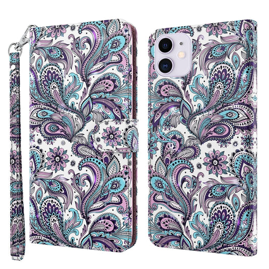 For iPhone 13 Pro Max 3D Painting Pattern Horizontal Flip TPU + PU Leather Case with Holder & Card Slots & Wallet (Swirl Pattern) - iPhone 13 Pro Max Cases by buy2fix | Online Shopping UK | buy2fix