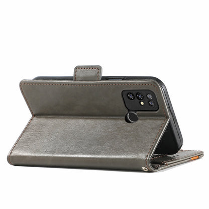 For Doogee X96 Pro CaseNeo Business Splicing Dual Magnetic Buckle Horizontal Flip PU Leather Case with Holder & Card Slots & Wallet(Grey) - More Brand by buy2fix | Online Shopping UK | buy2fix