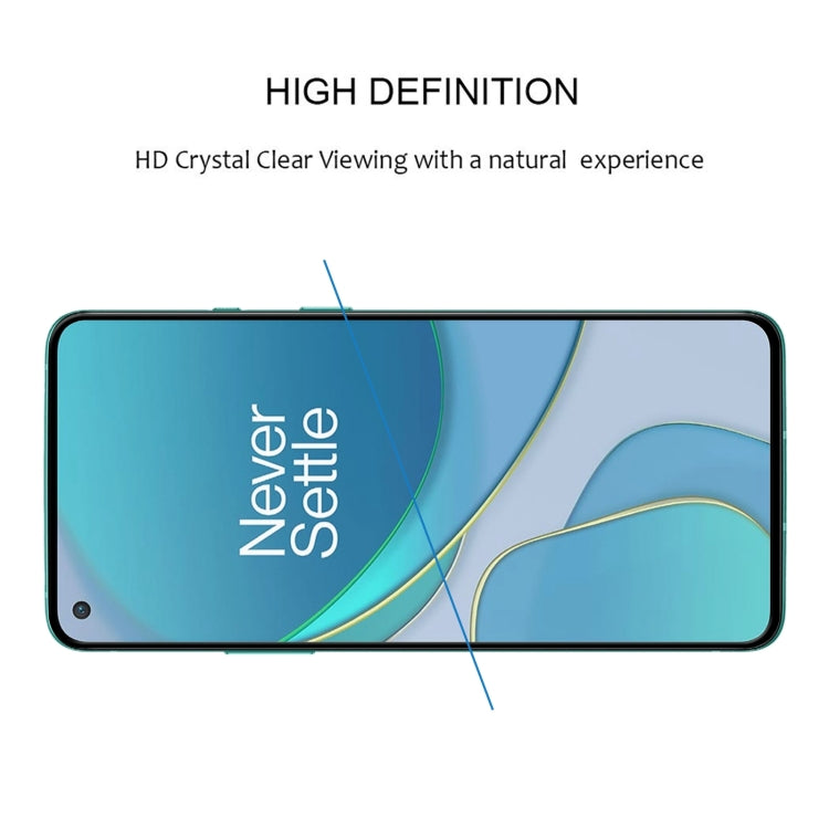 For OnePlus 8T / 8T+ 5G Full Glue Full Cover Screen Protector Tempered Glass Film - Motorola Tempered Glass by buy2fix | Online Shopping UK | buy2fix