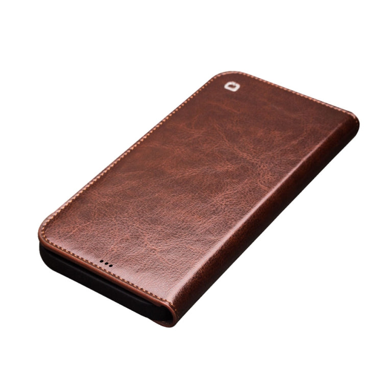 For iPhone 13 Pro Max QIALINO Horizontal Flip Leather Case with Holder & Card Slots & Wallet (Brown) - iPhone 13 Pro Max Cases by QIALINO | Online Shopping UK | buy2fix