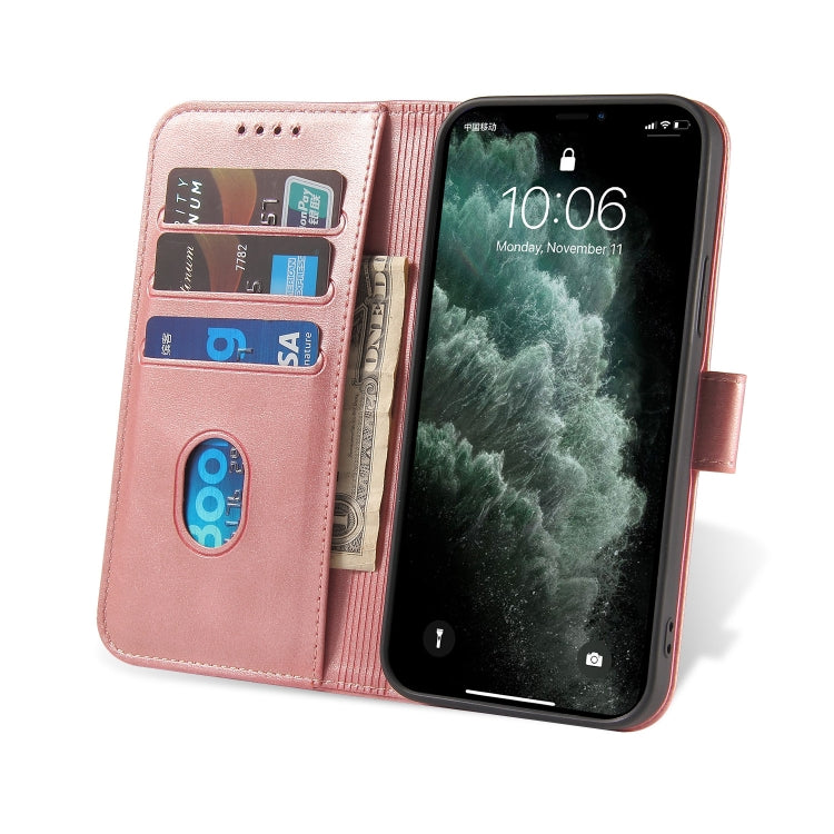 For iPhone 13 Pro Max Calf Texture Buckle Horizontal Flip Leather Case with Holder & Card Slots & Wallet (Rose Gold) - iPhone 13 Pro Max Cases by buy2fix | Online Shopping UK | buy2fix