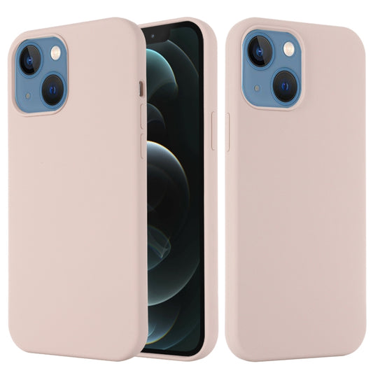 For iPhone 13 mini Shockproof Silicone Magnetic Magsafe Case (Sand Pink) - iPhone 13 mini Cases by buy2fix | Online Shopping UK | buy2fix