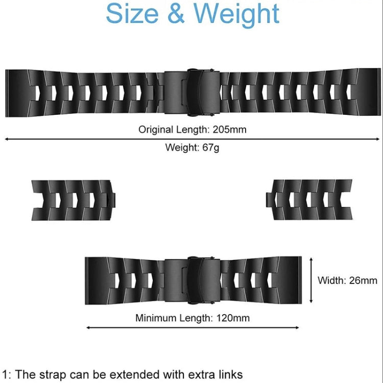 For Garmin Fenix 6X 26mm Titanium Alloy Quick Release Watch Band(Silver) - Watch Bands by buy2fix | Online Shopping UK | buy2fix