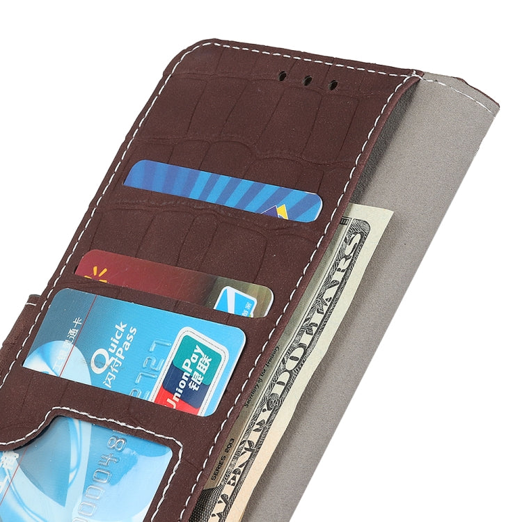 For Xiaomi Mi 11T / 11T Pro Crocodile Texture Horizontal Flip Leather Case with Holder & Card Slots & Wallet(Brown) - Xiaomi Cases by buy2fix | Online Shopping UK | buy2fix