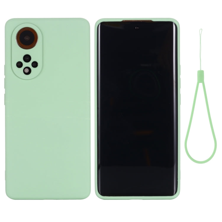 For Honor 50 Solid Color Liquid Silicone Dropproof Full Coverage Protective Case(Green) - Honor Cases by buy2fix | Online Shopping UK | buy2fix