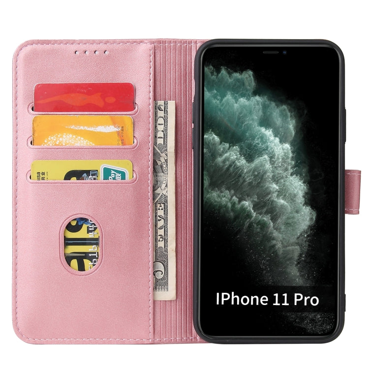 Calf Texture Buckle Horizontal Flip Leather Case with Holder & Card Slots & Wallet For iPhone 11(Rose Gold) - iPhone 11 Cases by buy2fix | Online Shopping UK | buy2fix