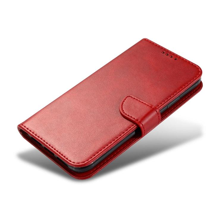 For Xiaomi Redmi 9C Calf Texture Buckle Horizontal Flip Leather Case with Holder & Card Slots & Wallet(Red) - Xiaomi Cases by buy2fix | Online Shopping UK | buy2fix